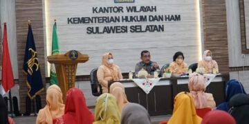 Hadiri Pertemuan DWP, Kakanwil Kemenkumham Sulsel Tekankan Ini