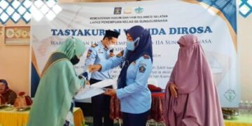70 WBP Lapas Perempuan Sungguminasa Diwisuda