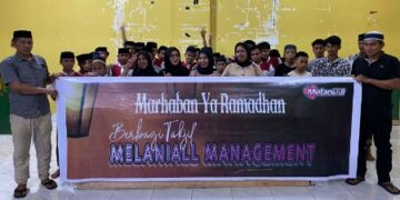 Melani Lida Hibur dan Berbagi Bersama Ratusan Anak Panti Sejati Rappang