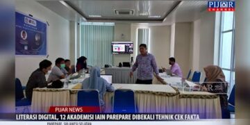 Literasi Digital, 12 Akademisi IAIN Parepare Dibekali Teknik Cek Fakta