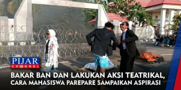 Mahasiswa Parepare Layangkan 7 Tuntutan Saat Aksi di Depan Kantor DPRD Parepare