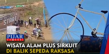 Wisata Alam Plus Sirkuit di Balik Sepeda Raksasa