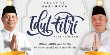 Ucapan Idul Fitri H.Rusdi Masse dan Ketua Fraksi NasDem DPRD Parepare Ir.H. Yasser Latief