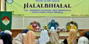 Silaturahmi Bersama DWP Sulsel, Naoemi Octarina Pesan Buat Hati Suami Tenang