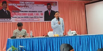 Legislator Gerindra Parepare Kamaluddin Kadir Serap Aspirasi Warga Sembari Perkenalkan Ketua Baru