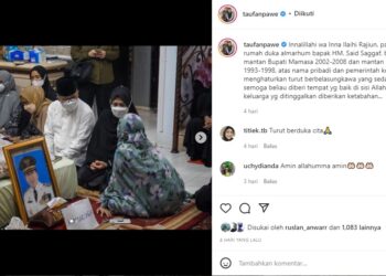 Wali Kota Parepare Bersama Istri Melayat ke Rumah Duka Mantan Bupati Mamasa Said Saggaf