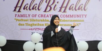 Perkokoh Silaturahim, Erna Rasyid Taufan Hadiri Halal Bil Halal FCC Sulsel 