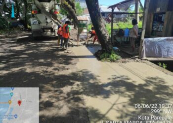 Pemkot Parepare Rehap Ruas Jalan Manunggal dan Sapta Marga