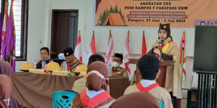 Buka KMD Pramuka UNM Parepare, Erna Rasyid Taufan Disebut Keren dan Menginspirasi