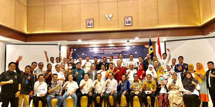 Foto bersama usai Musyawarah Wilayah PII Sulsel yang berlangsung di Claro Convention Center, Sabtu (23/7/2022)