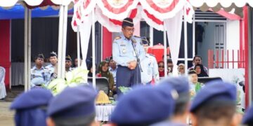 Upacara Penyerahan 36 Pegawai BKO ke Lapas Takalar, Kakanwil Harap Jalankan Perintah dan Tidak Cengeng