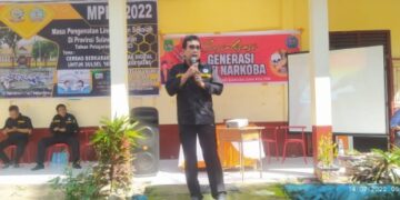 Bentuk Generasi Anti Narkoba, Badan Kesbangpol Sidrap Sosialisasi ke Sekolah