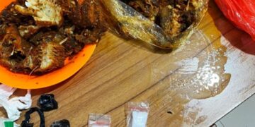 Satgas BKO Kemenkumham Sulsel Endus Barang Diduga Sabu yang Disembunyikan Dibalik Sayur dan Ikan