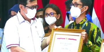 Terbaik, Menkumham Ganjar Kanwil Kemenkumham Sulsel Penghargaan Moderator Opini