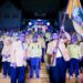 Ketua DPD I Golkar Sulsel, Taufan Pawe melantik kepengurusan DPD II Golkar Kota Makassar periode 2021 - 2026 di bawah komando Munafri Arifuddin (Appi) di Monumen mandala, Jalan Jend. Sudirman, Jumat (19/8/2022) malam.