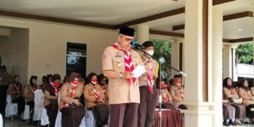Jadi Pembina Apel Besar HUT Pramuka ke-61, Ini Pesan Wali Kota Parepare
