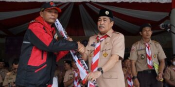 Lantik Pengurus Kwartir dan Lepas 16 Peserta Jamnas XI, Ini yang Buat Bupati Sidrap Bangga