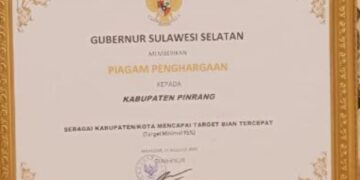 Pinrang Pertama, Sidrap ke 5 Realisasi Imunisasi Campak dan Rubella di Sulsel