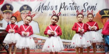Murid PAUD Sidrap Unjuk Kebolehan di Ajang Pentas Seni Sambut HUT RI