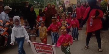 Ceria, Anak-anak PAUD dan TK di Baranti Turut Rayakan HUT RI
