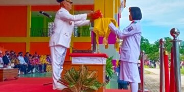 Bupati Enrekang Pimpin Upacara Peringatan HUT RI ke-77 di Lapangan Batili