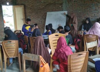 HMPS PBA IAIN Parepare Lakukan Madrasah Fii Qoryah di Pelosok Desa Lampiring