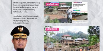 Andi Sudirman Bangun Jembatan Baru di Ruas Rantepao- Batusitanduk
