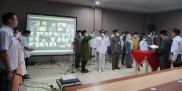 Lantik Puluhan Pejabat Baru, Bupati Sidrap Beri Kesempatan 100 Hari Pertama