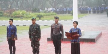 Upacara Integrasi Berlangsung di Tengah Guyuran Hujan di Sidrap, Ini yang Terjadi