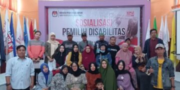 Sosialisasi, KPU Sidrap Ajak Pemilih Disabilitas Cek Aplikasi Peduli Hakmu