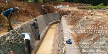 Rehab DI Angkona Sedang Progres, Gubernur Andi Sudirman : Potensi Aliri 266 Hektare Pertanian Warga