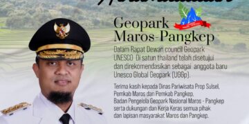 Penetapan Resmi Tahun Depan di Paris, Geopark Maros-Pangkep Masuk dalam UNESCO Global Geopark