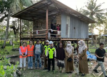 Disperkimtan Rehabilitasi Rumah Korban Bencana di Wajo