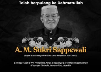 Wali Kota Parepare Sampaikan Duka Mendalam, Mantan Bupati Bulukumba AM Sukri Sappewali Wafat
