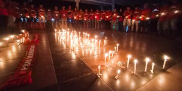 The Macz Man Zona Pinrang Gelar Aksi Nyalakan Lilin dan Doa Bersama untuk Malang