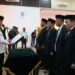 Wali Kota Parepare, Dr HM Taufan Pawe melantik Pimpinan Badan Amil Zakat Nasional (Baznas) Kota Parepare periode 2022-2027 di Auditorium BJ Habibie, Rumah Jabatan Wali Kota Parepare, Rabu (5/10/2022).