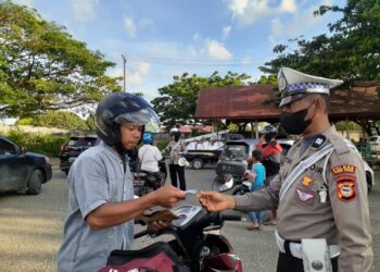 Hari Kelima Operasi Zebra, Satlantas Polres Parepare Jaring 55 Pelanggar