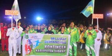 232 Atlet Sidrap Siap Bersaing di 20 Cabor Ajang Porprov ke-17 Sulsel