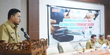 Rapat Penyusunan RKA, Pj Sekda Sidrap Harap Kepala OPD Dampingi Kasubag