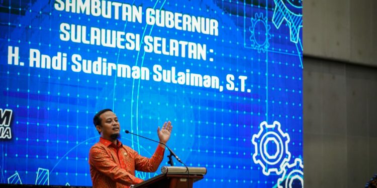 Gubernur Sulawesi Selatan, Andi Sudirman Sulaiman membuka acara Musyawarah Badan Kerjasama Teknik Mesin (BKS-TM) Indonesia Tahun 2022 di Hotel Four Points by Sheraton Makassar, Rabu (12/10/2022).