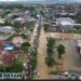 Suasana banjir di salah satu ruas Jl Perintis Kemerdekaan  Makassar, Jumat (18/11/2022)