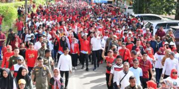 Ribuan Warga Gowa Ikuti Jalan Sehat Anti Mager