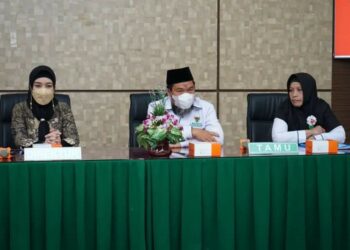 Ketua Baznas Kota Parepare Syaiful, S.Sos.I dan jajaran pengurus melakukan audiens sekaligus melaksanakan sosialisasi terkait penyaluran dan pemanfaatan zakat di RSUD Andi Makkasau, Kamis (3/11/2022) lalu.