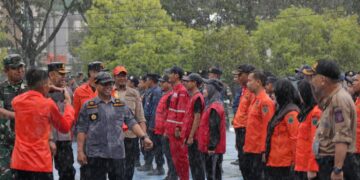 BPBD Pinrang Gelar Apel Kesiapsiagaan di Bawah Guyuran Hujan