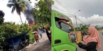 Bantu Korban Kebakaran di Enrekang, FKIP Umpar Galang Donasi
