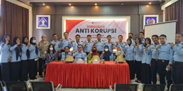 Karutan Pinrang Apresiasi Sosialisasi Budaya Anti Korupsi Itjen Kemenkumham RI