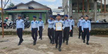 Kanwil Kemenkumham Sulsel Gelar Upacara Pelepasan Jenazah Kabid Hukum Kemenkumham Papua