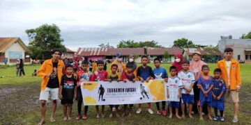 Libatkan Siswa SD, KKN Reguler Angkatan 47 UNM Gelar Turnamen Futsal di Desa Kupa Barru