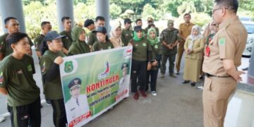 Sekda Lepas 26 Atlet NPC Sidrap di Ajang Peparprov V Sulsel 2022