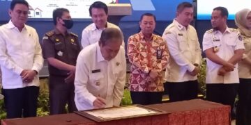 Rakorwasda Sulsel 2022, Bupati Sidrap Tandatangani Komitmen Bersama Pemberantasan Korupsi